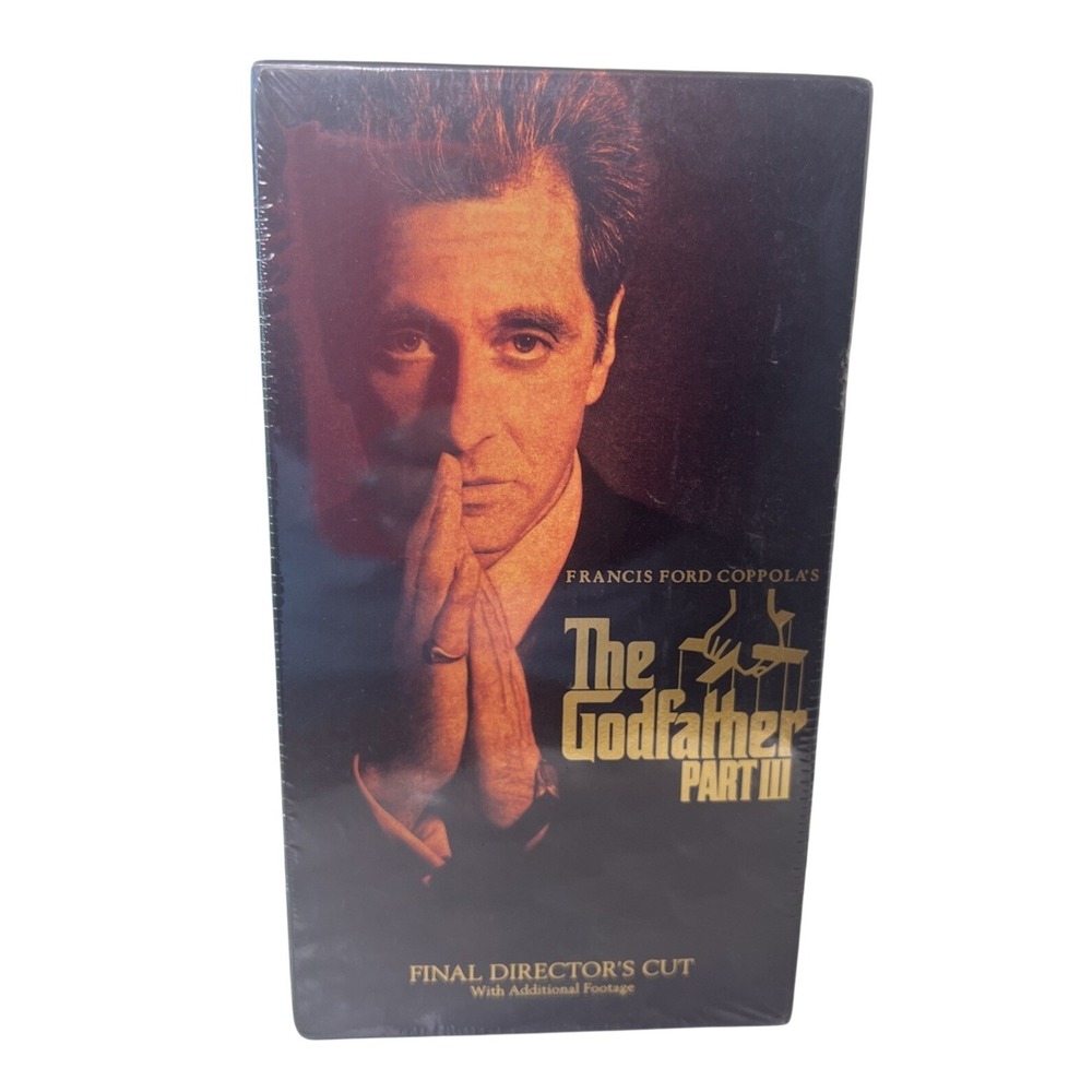 The Godfather Part III VHS Sealed Final Director's Cut Extended Version NEW